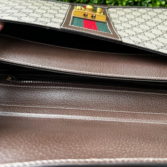 New Gucci Supreme Padlock Web Messenger Crossbody Business Bag - Picture 8 of 11